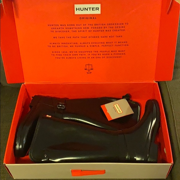 Hunter Rain Boots w/ Ankle & Calf Buckle - Picture 1 of 8